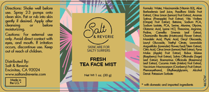 Salt & Reverie Fresh Tea Face Mist for Salty Surfers - Salt and Reverie